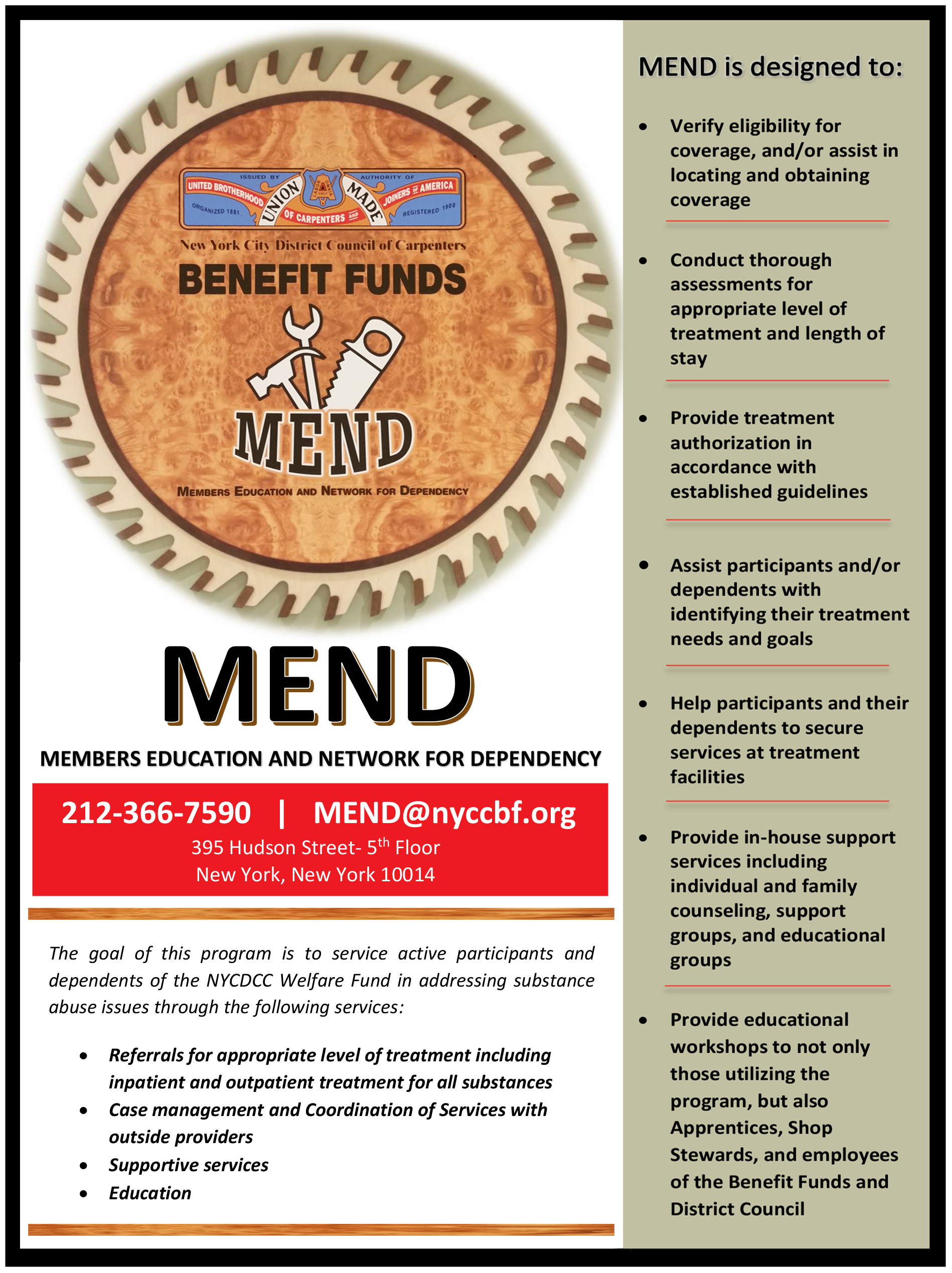 MEND FLYER